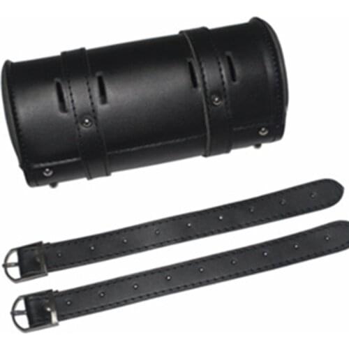 Universal Hanging Saddle Bag Large Capacity PU Leather Tool Storage Motorcycle Sided Tail Barrel Storage