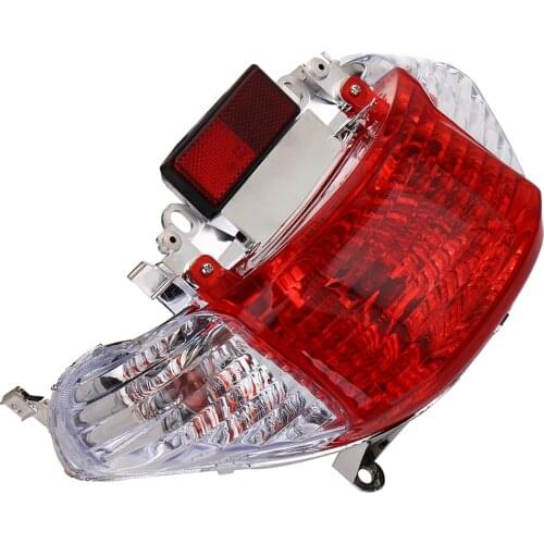 Motorcycle Rear Brake Tail Light Lamp Red Stop Light for 50cc Gy6 Scooters