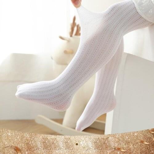 1 Pcs Kids Leggings Summer Mesh Thin Children Pantyhose Girls Socks Baby Bottom Trousers Hollow Newborn Toddler Tights Stock