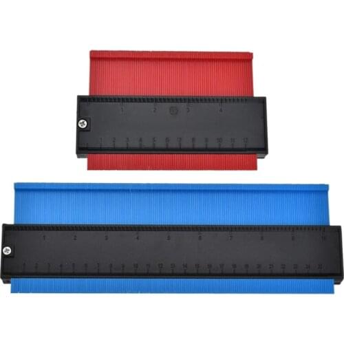 TOP 2 Pieces Contour Gauge Duplications 5 inch and 10 inch Profile Copy Tool Shape Measuring for Corners and Contoured