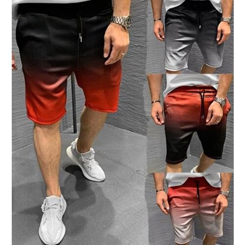 2021 Summer New Muscle Brother Fitness Casual Sports Shorts Mens Outdoor Trend Quick-Drying Breathable Five-Point Pants