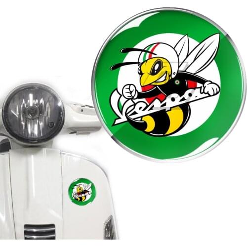 3D Round Motorcycle Decal Sticker Resin Italy Stickers Case for PIAGGIO VESPA GTS GTV LX LXV 125 250 300 Ie Super