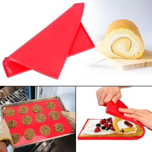 Non-Stick Oven Liner Swiss Roll Pad Bakeware Baking Mat DIY Multifunction Cake Pad Silicone