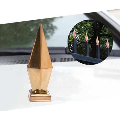 Freeshipping 97mm Rose Gold Color Decoration Handrail Armrest Stair Fence Gate Door Top Tip Parts Head for Outdoor or Indoor