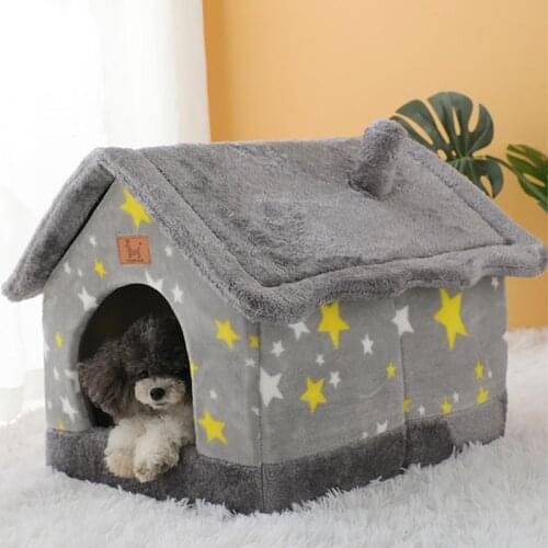 Free Shipping Removable Cat Bed House Nest Nest Cat Rug Dog Bed Dog House Sofa Pet Products Cat House Pet Beds for Dogs Cats Bed