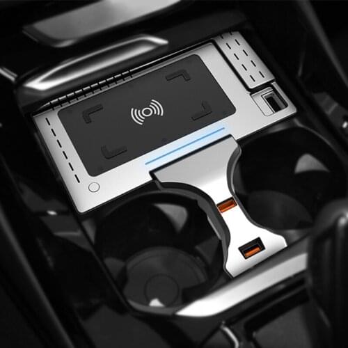 Wireless Car Charger Compatible with X3 X4 2019-2021 15W Faster Charging with USB Port Wireless Smart Phone Charging Pad QW