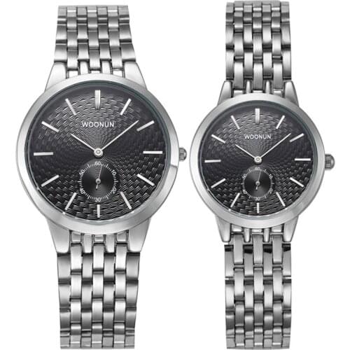 Fashion Casual Couple Watch Men Women Wristwatches Stainless Steel Band Quartz Watches relogio masculino relogio feminino