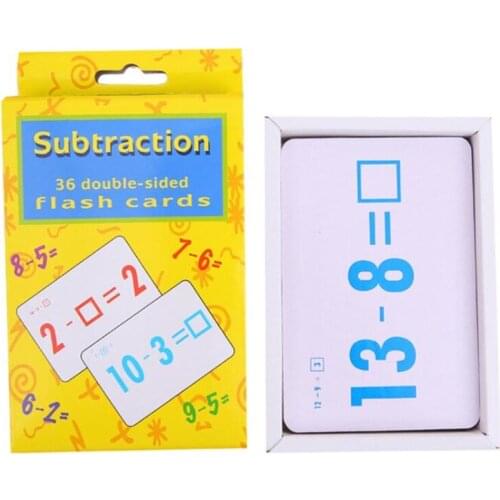 Kids Mathematics Teaching Card Educational Filling The Blank Math Calculate Card Toys for Children Preschool Kindergarten Games
