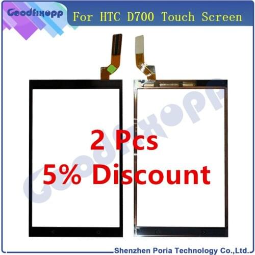 Mobile Phone Touch Panel For HTC Desire 700 D700 Touch Screen Digitizer Front Glass Lens Sensor Panel Replacement Parts