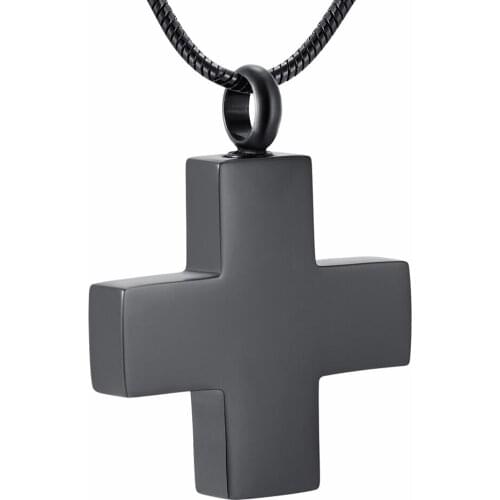 Personalised Cross Memorial Jewelry For Ashes Blank Black Urns Pet Urn Dog Urn Cat Urn Cremation Jewelry Ash Holder Cheap Sale