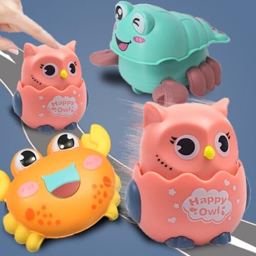 Inertia Taxiing Babys Toy Crawl Early Education Cute Cartoon Animal Car Kids Gifts Children Boys Grils Wind Up Toys for Toddlers