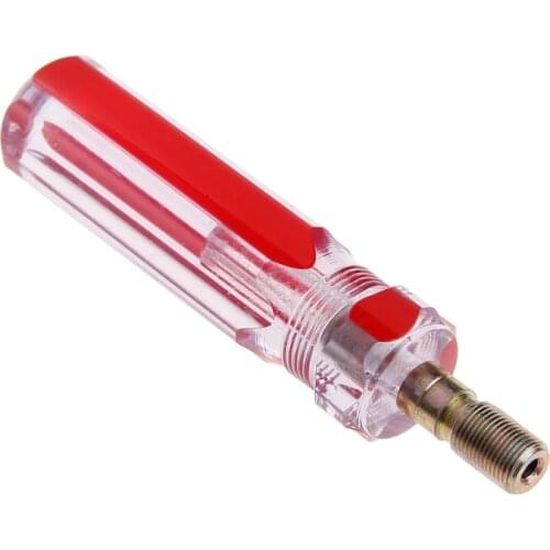 Red Clear Imperial Unit Thread CATV Coaxial Cable F Connector Insertion Tool