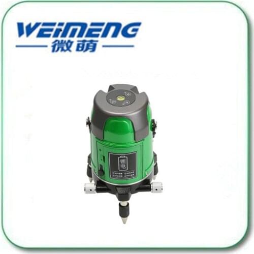 Weimeng brand green light laser level 2 lines 360 degrees 532nm professional anti falling strong light laser level gauge
