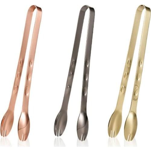 4 Colors Metal Ice Clip Bar Kitchen Cocktail Cooking Barbecue Cake Tool Cube Sugar Ice Cube Baking Tool