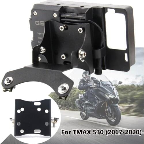 Motorcycle Windscreen Navigation Bracket USB Charger Mobile Phone Mounting Holder For YAMAHA TMAX 530 T-MAX 530 2017-2020