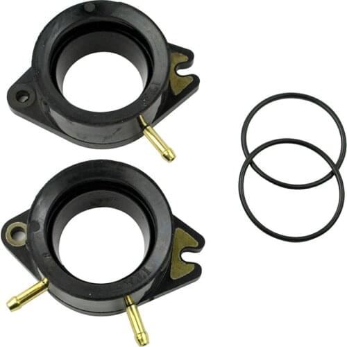 2PCS Motorcycle Carburetor Intake Joint Boots Mainfold For Yamaha VIRAGO 1100 XV1100K 1986-1999