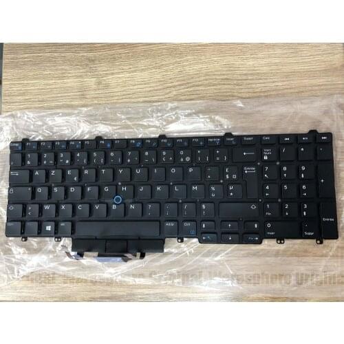 New Original French Backlit Keyboard For Dell Latitude E5550 E5570 5580 WCKVN 0WCKVN 9Z.NB8LN.20F PK1313M4B13 Keyboard Black