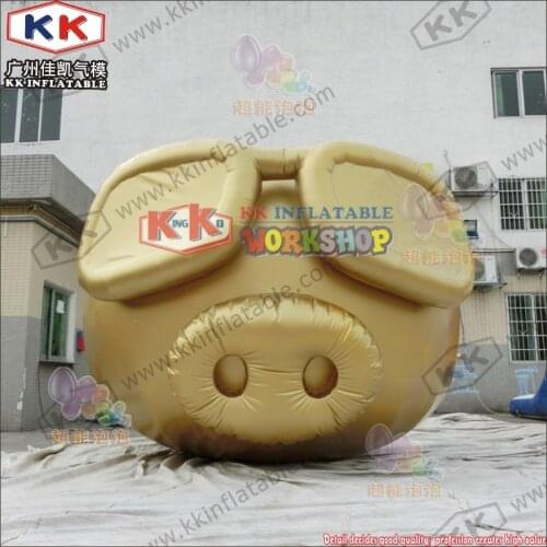 Happy New Year decorative inflatable cute lying pig cartoon