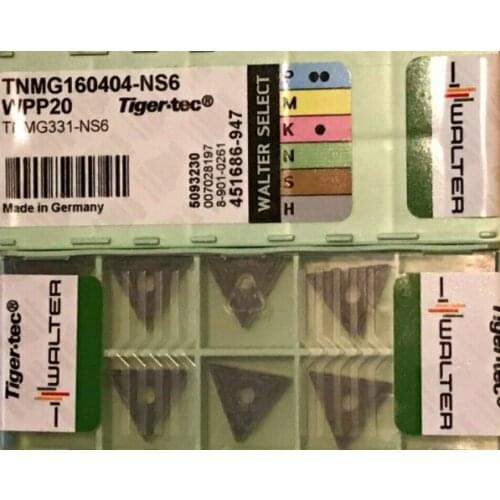 ORIGINAL 10PCS CARBIDE INSERT TNMG160404-NS6 WPP20