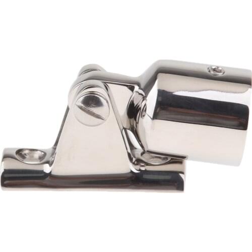 Deck Hinge Mount Bimini Top Cap Tube 1 inch Pipe Eye End for Boat Stainless Steel Heavy Duty Marine Hardware