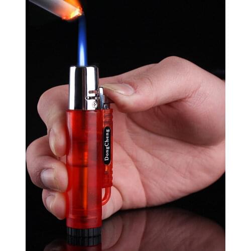 Portable Gas Lighter Windproof Cigarette Lighter Small Spray Gun Cigar Butane Lighters Welding Torch Kitchen Outdoor Lgnition