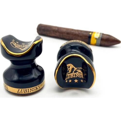 1Pc Portable Cigar Ashtray Holder Ceramic Cigar Holder Stand Pocket Mini Travel Cigarette Rack Ashtray Smoking Accessories