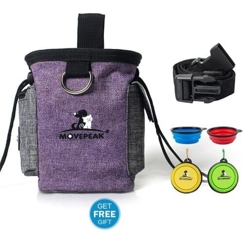 Outdoor Portable Training Dog Food Snack Bag Strong Wear Resistance Large Capacity Pet Snack Bait Waist Bucket Dog Stuff