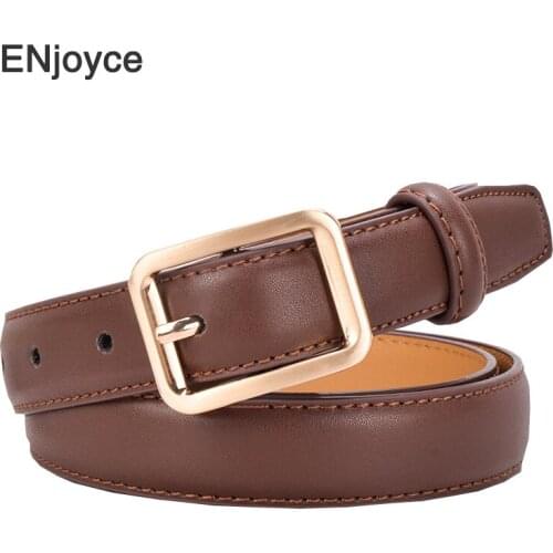 Classic New Luxury Brand Genuine Leather Waist Belt for Women Basic Fashion Belt Buckle Tied Straps Punk Waistband Accessory
