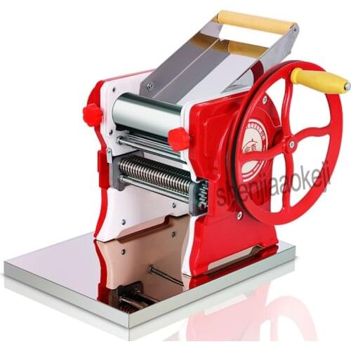 Manual Pasta Noodles Maker Machine Stainless Steel Pasta Machines Pressing Dough Wide Or Round Noodles For Household Commercial