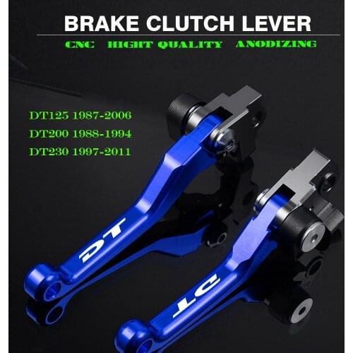 For YAMAHA DT125 DT200 DT230 Motocross Pivot Brake Clutch Levers Dirt Bike Handle lever Motorbike CNC accessories DT 125 200 230
