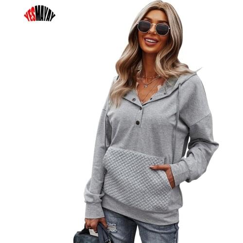 Hooded Hoodies Women Long Sleeve Tops Female Autumn Leisure Sweatshirt Hoodies Pullover Top Polerones Mujer 2021 With Pockets