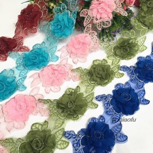 High-quality dance clothing costume performance clothing childrens clothing three-dimensional car bone flower accessories