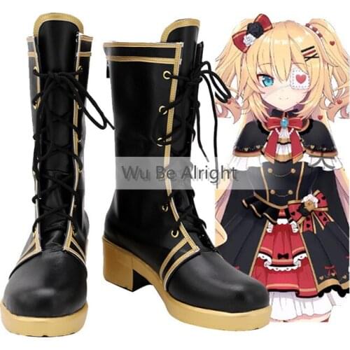YouTuber Japanese Virtual VTuber Hololive Akai Haato Anime Cosplay Shoes Boots Halloween Carnival Party Accessories Custom Made