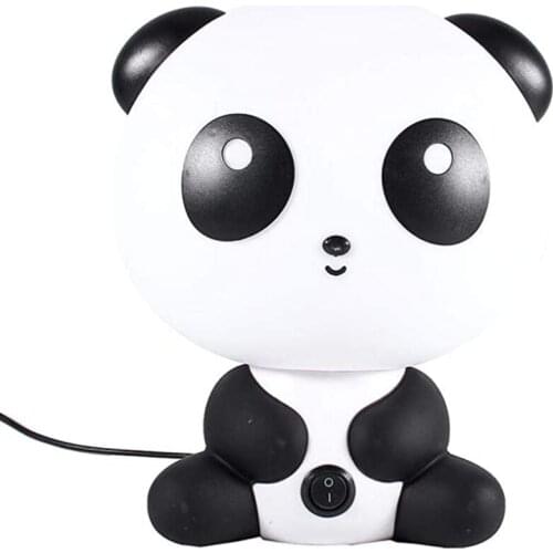 1Pc Table Lamp Bedside Lamp Night Light Children Babies Decoration Home and Room Panda EU Plug