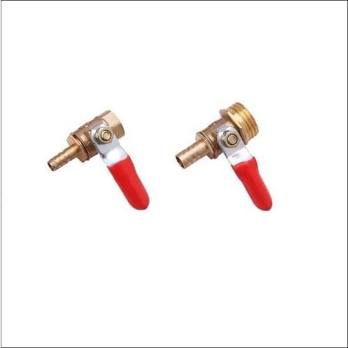 10-15pcs/Lot Female/Male + 8/10/12mm Barb Brass Water Oil Air Gas Fuel Line Shutoff Ball Valve Pipe Fittings Pneumatic Connector
