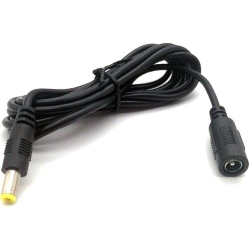 10pcs 2m DC Power 5V 9V 12V 5.5*2.1mm / 5.5x2.1mm Female to Male Plug Cable Extension Power Plug Adapter Connector Cord Jack