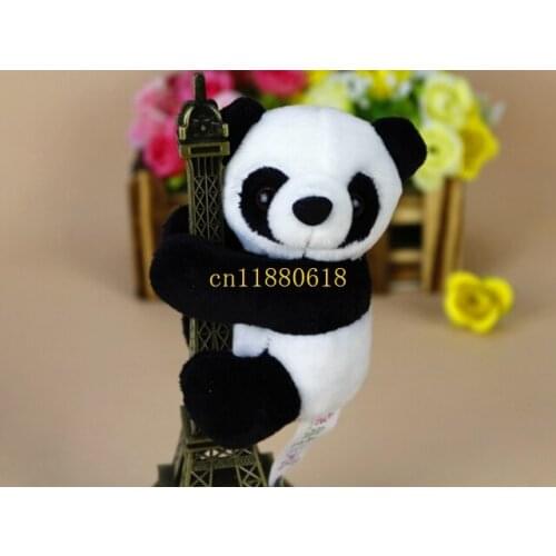 100pcs/lot Free Shipping Super Cute adorable Panda Plush curtains / blinds / curtains strap buckle clip 10cm