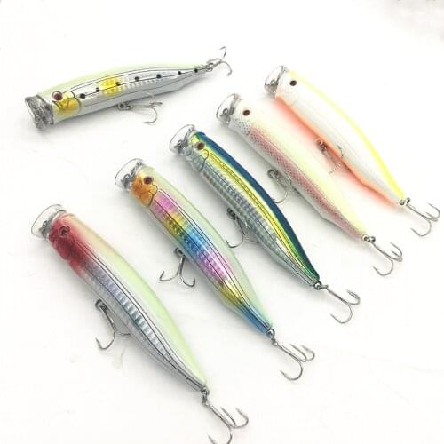 2Pcs*12cm/29g Big Game Trolling Fishing Topwater Popper Lure Hard Baits Luminous Sea Fishing Lure Wobblers Isca Fishing Pesca