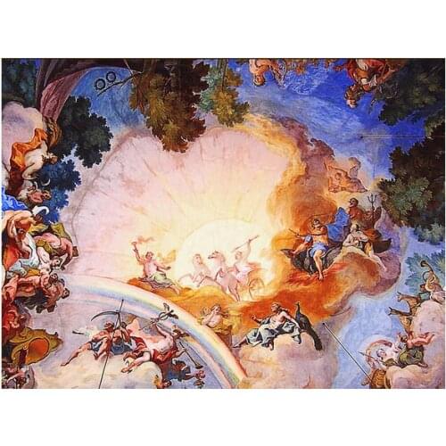 3d photo wallpaper 3d ceiling wallpaper murals The sun rises frescoes on the Renaissance wallpaper