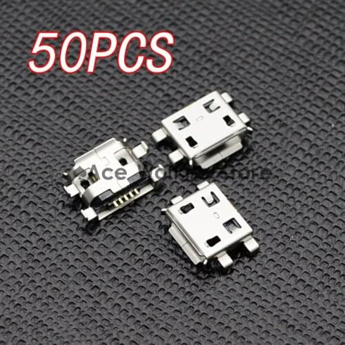 50pcs Micro USB 5pin B type Female Connector For Mobile Phone Micro USB Jack Connector 5 pin Charging Socket