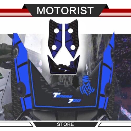 3D Motorcycle Accessories WindScreen windshield frontscreen wind deflector Sticker For Yamaha Tenere700 tenere Protection Decal