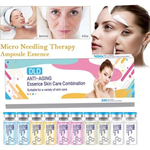 Anti Aging Dermaroller Pen Face Serum Micro Needling Therapy Hyaluronic Acid Serum Vitamin C Whitening Skin Care Ampoule Essence