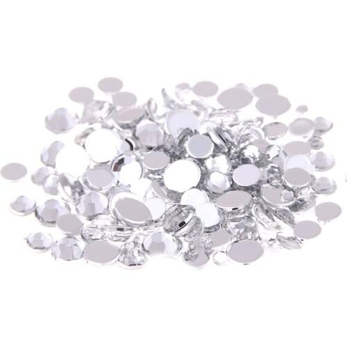 White Color Various Sizes Acrylic Rhinestones Nail Art Decorations Shoes Clothing Decorations Shining Fashion
