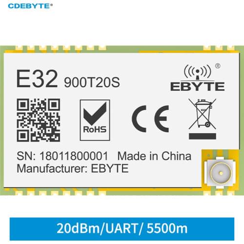 SX1276 LoRa Wireless Module E32-900T20S 868/915MHz Support Air-Wake up SMD 100mW Long Range Wireless Module Date Transceiver