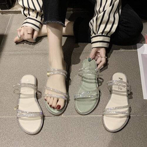 Sandals 2021 New Female Summer Fairy Two Wear Sandals
