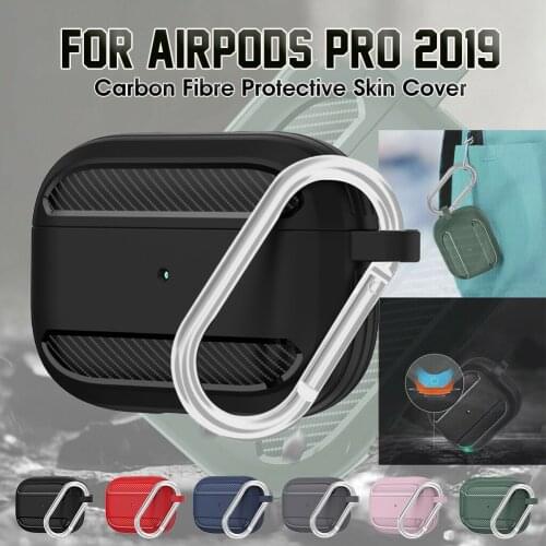 Carbon Fiber Cover Case For Apple Airpods Pro Case 2019 Bluetooth Wireless Charging Case For Air Pods Pro Earphone Accessories