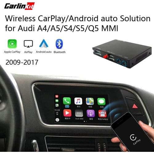 Carlinkit Decoder 2.0 For AUDI A4 A5 S4 S5 Q5 Q7 A4L Q5L 3G MMI For Apple CarPlay and Android Auto Multimedia Wired Wireless Kit
