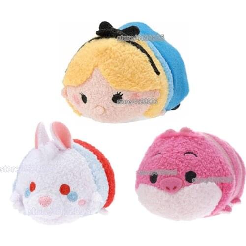 Disney Tsum Tsum Alice in Wonderland Plush Toys Dolls Disney Alice White Rabbit Cheshire Cat Tsum Stuffed Plush Toys Kids Gifts