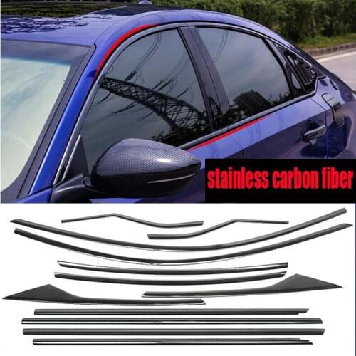 For Honda 10th Accord 2018-2020 High Quality stainless Car Window Frame Sill Trim Cover