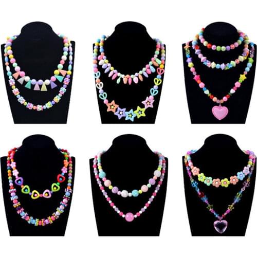 Bracelet Jewelry Making Toys Creative Girl Jewelry Gift 500Pcs DIY Beads Toys for Children Handmade Educational with Storage Box